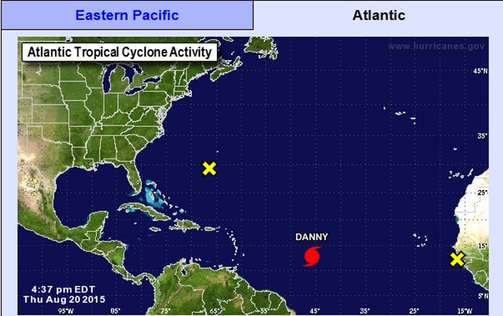 Danny es el primer huracán