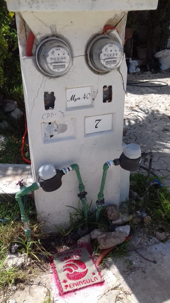 Tapan con cemento suministros de Aguakan en Villamar l