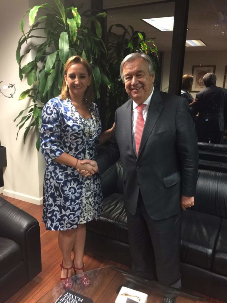 Se reúnen Massieu y Guterres en EU