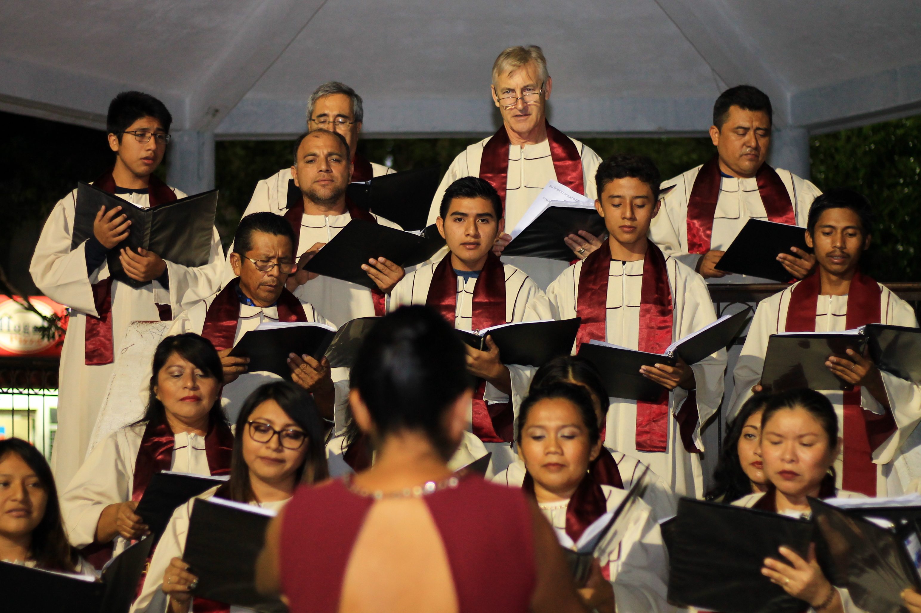 ENCIENDEN ÁRBOL DE NAVIDAD EN EL PARQUE DE LA COLONIA NUEVA CREACIÓN