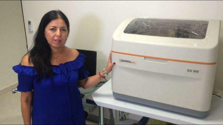 Perla Rocha en el Centro de Salud nuevo