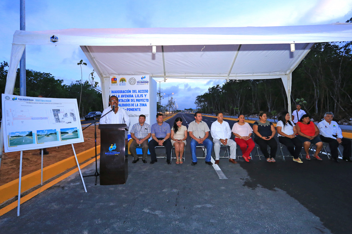 Inauguran avenida Lilis como parte del Programa de Interconexión de Vialidades