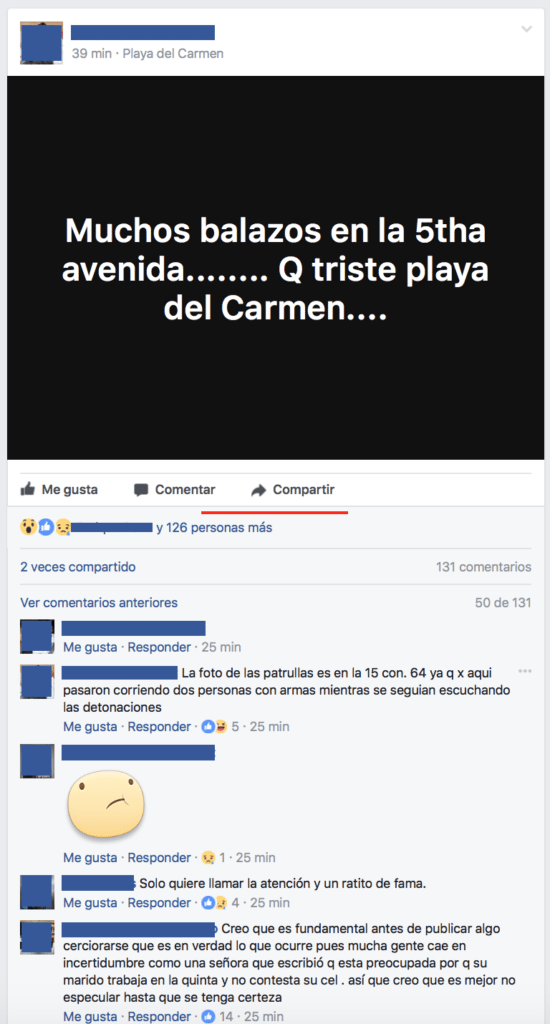 Falsa información sobre balazos crea caos, fueron fuegos artificiales