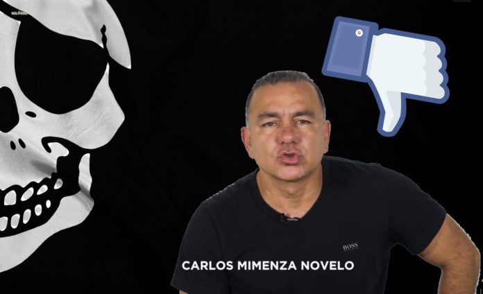 Facebook eliminó la página de Carlos Mimenza