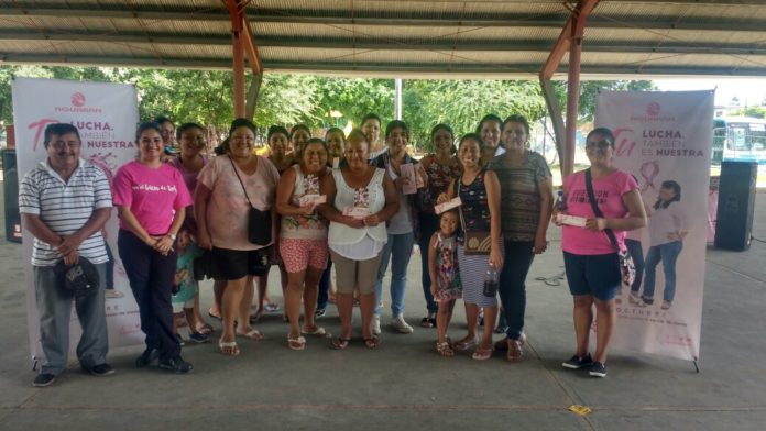 Aguakan, campaña contra el cáncer de mama