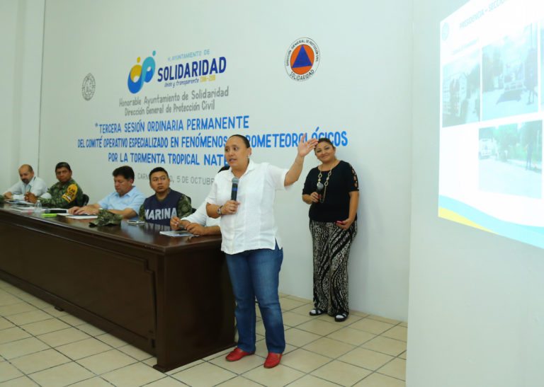 Continúa Solidaridad trabajo preventivo ante tormenta “Nate”