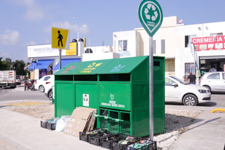 Solidaridad inaugura tres primeros Puntos Verdes para depósito de residuos sólidos