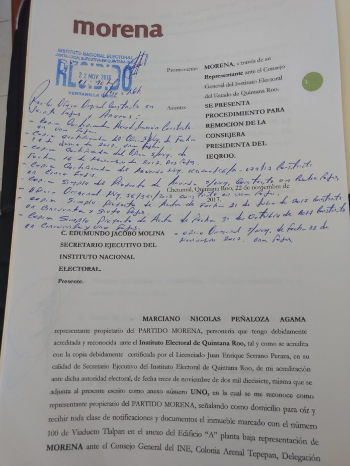 Piden destitucion de Mayra San Roman22112017