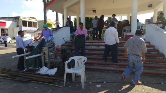 Retiran plantón de Felipe Carrillo Puerto