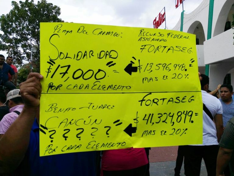 paro de policías de cancún