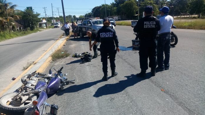 Choque de motos Chetumal