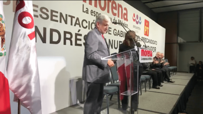 Andrés Manuel López Obrador presenta su gabinete en el Hilton Alameda, CDMX: