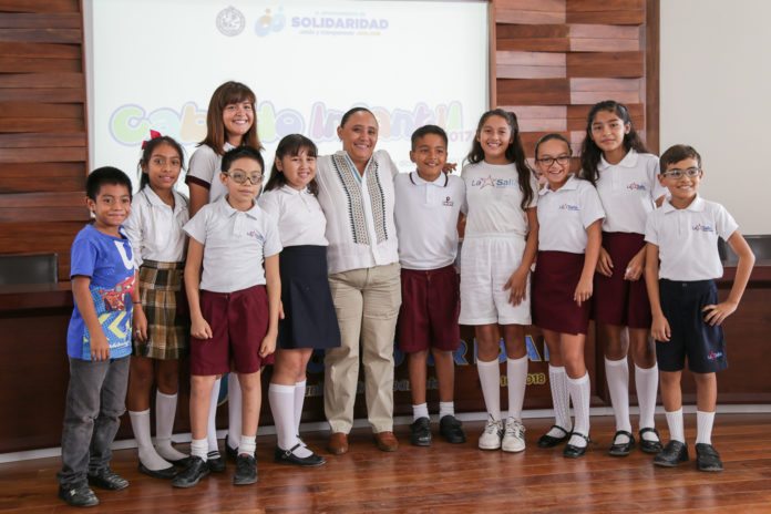 Un total de 46 niños de 5to y 6to grado de primaria participaron en el concurso municipal para seleccionar al Cabildo Infantil de Solidaridad 2017.