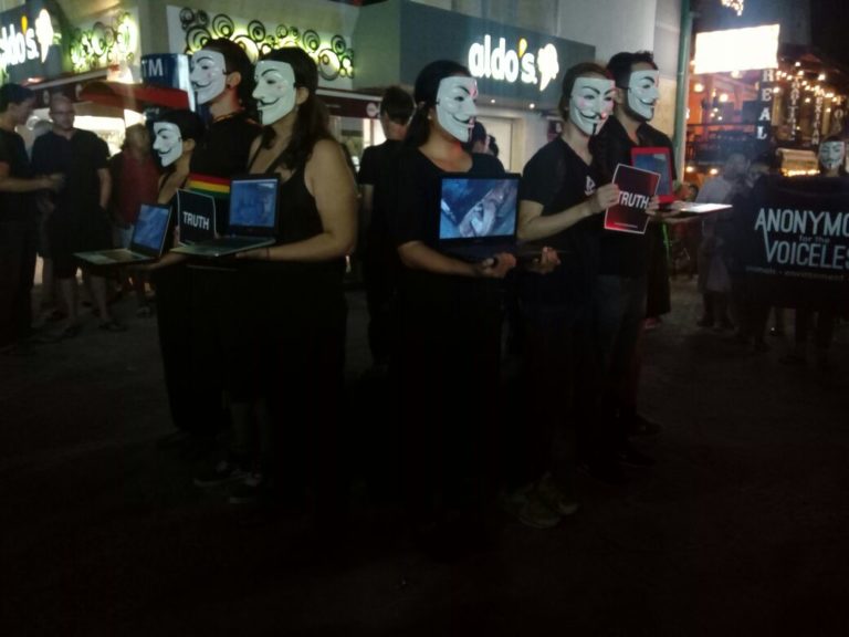 Imposible matar animales humanamente: Anonymous for the voiceless