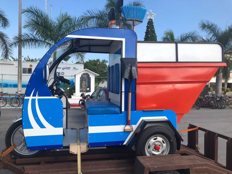 ¡Playa del Carmen tiene un camión recolector eléctrico!