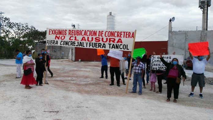 protesta contra cementeras