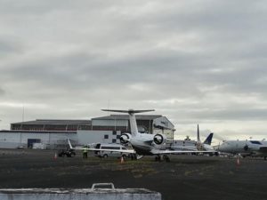 avion de llegada de Borge