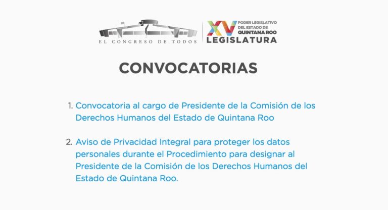 Convocatoria para Cdheqroo