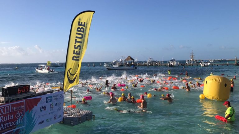 Fiesta acuática en la XIII edición del Maratón de Aguas Abiertas “Ruta del Arrecife”