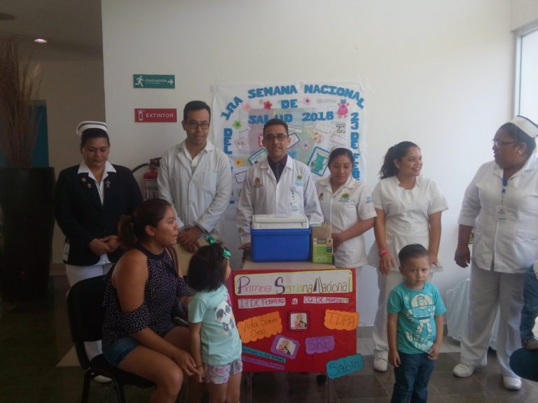 Inauguran la Primera Semana Nacional de Vacunación en Playa del Carmen