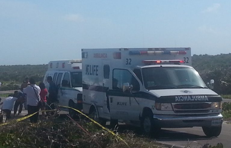 Muere turista en choque en Cozumel