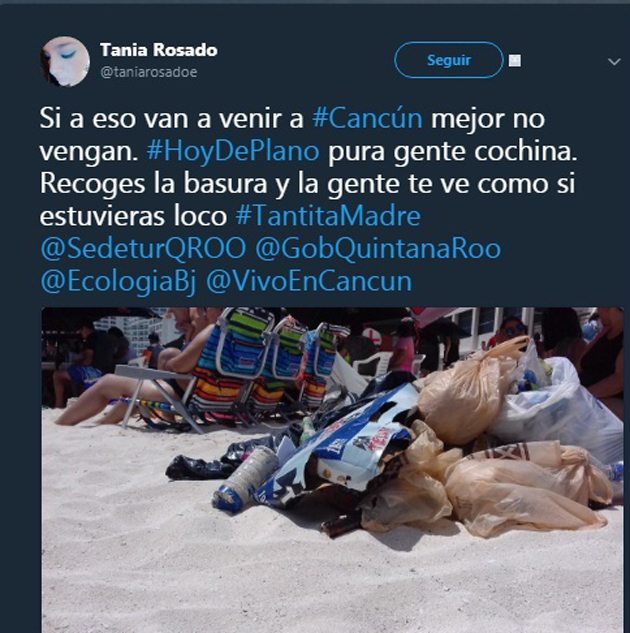 Usuarios en redes sociales se muestran molestos por los turistas que tiran la basura en las playas