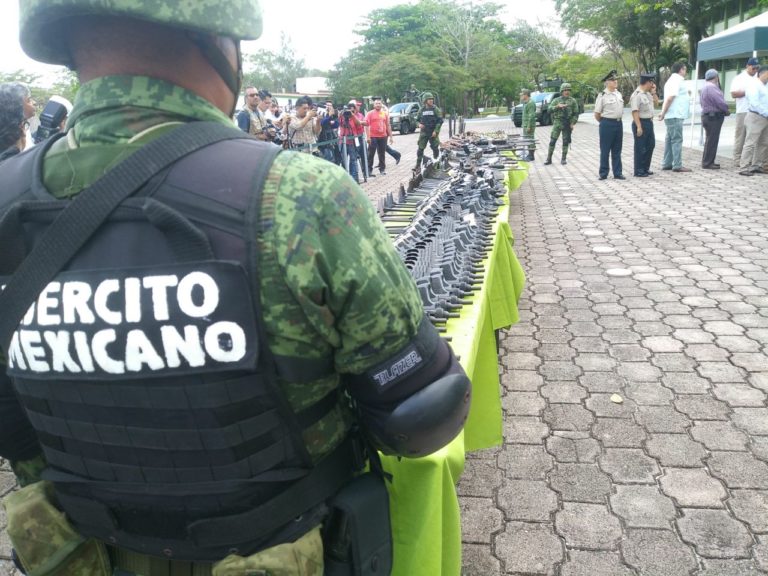 Destruye Ejército armas incautadas