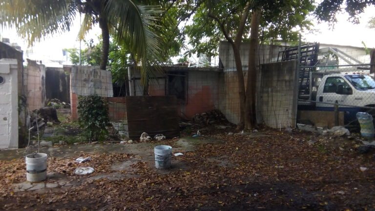 Casas abandonadas, un riesgo en centro de Cancún
