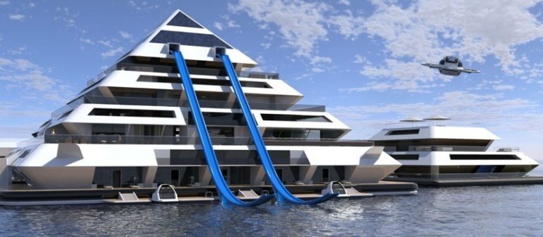 Arquitecto italiano diseña hotel flotante inspirado en pirámides mayas