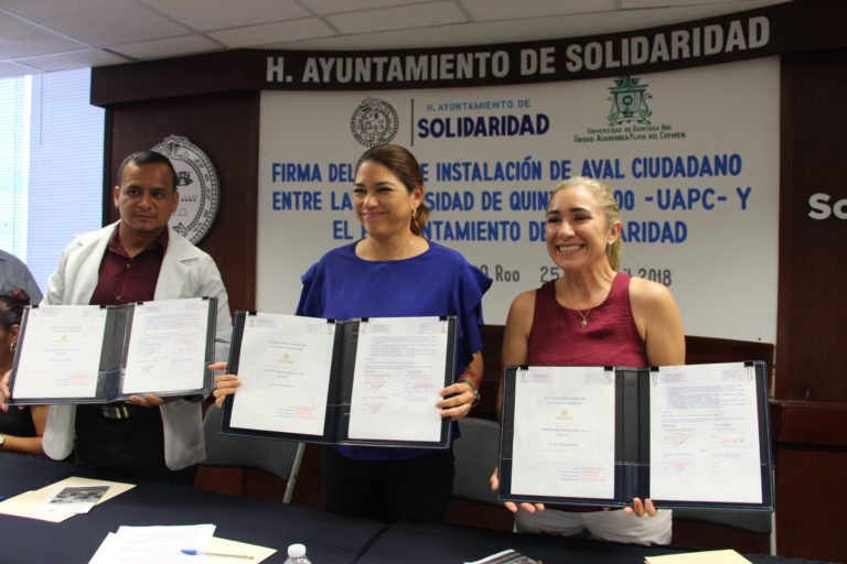Solidaridad, Centros de Salud y Uqroo, firman convenio para crear un “Aval ciudadano”