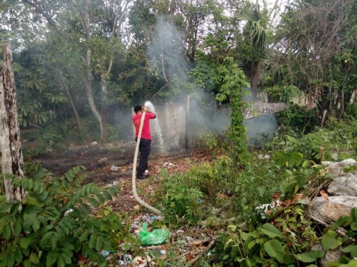 Del 26 de marzo a la fecha se han logrado disipar nueve conatos de incendios en distintos puntos del municipio.