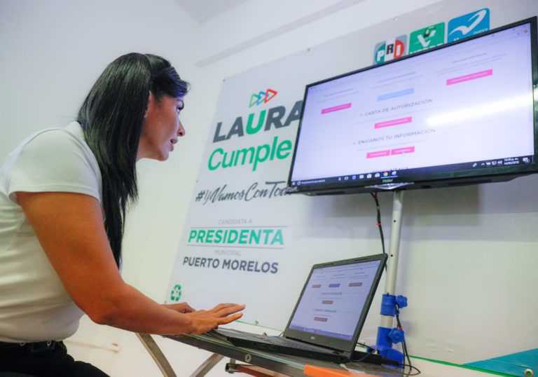 Presenta Laura Fernández su declaración 3 de 3 en el inicio de su campaña