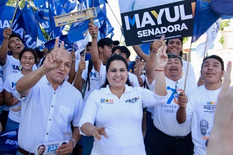 ¡Vamos juntos a recuperar la paz!, propone Mayuli Martínez