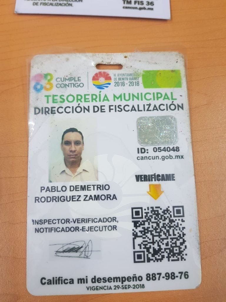 Denuncian a falsos inspectores de Fiscalización en Cancún