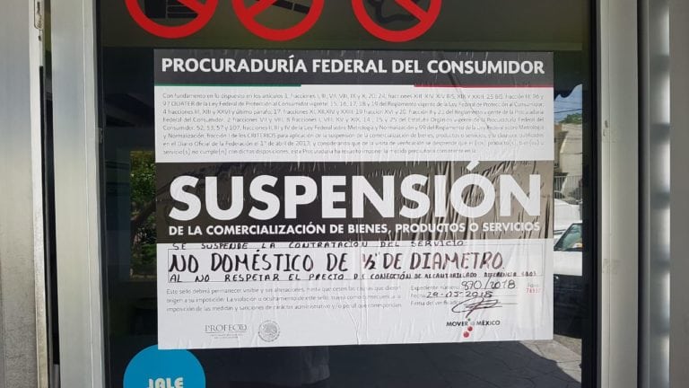 Profeco impone suspensión a Aguakan