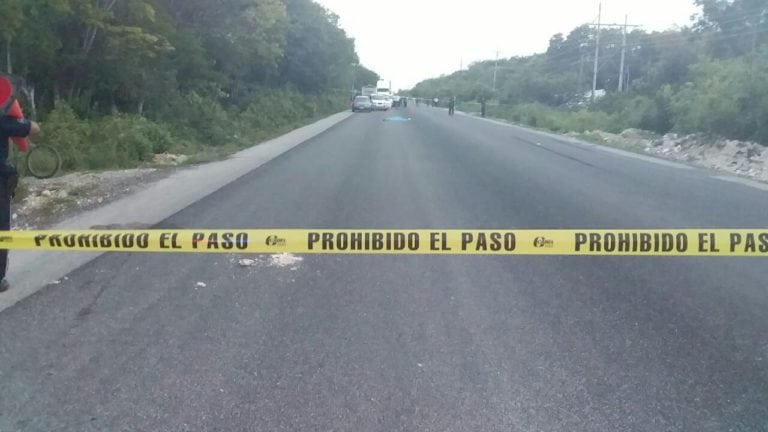 Fallece arrollado en la Tulum-Cobá