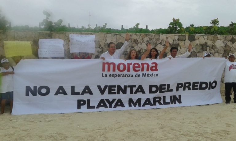 ‘Mágicamente’ se interesa Morena en playa Marlín