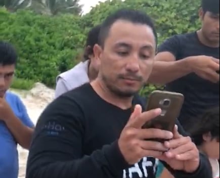 Extracción de tortugas en Akumal deriva en discusión a gritos