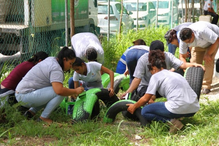 Embellecen parque Punta Corcho de Puerto Morelos