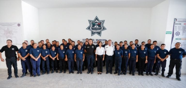 Logra policía de Puerto Morelos importantes avances en dos años