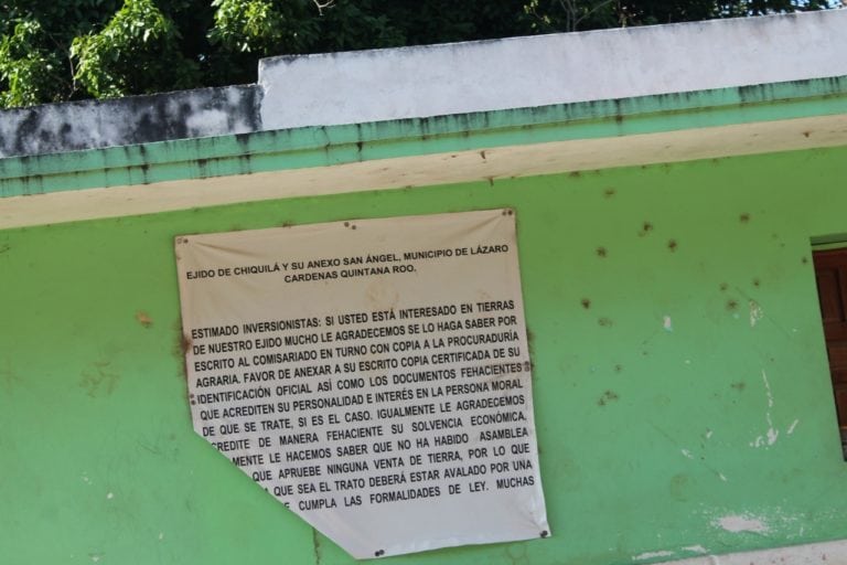 Ejidatarios de Chiquilá cuestionan parcelamiento de Punta Caracol