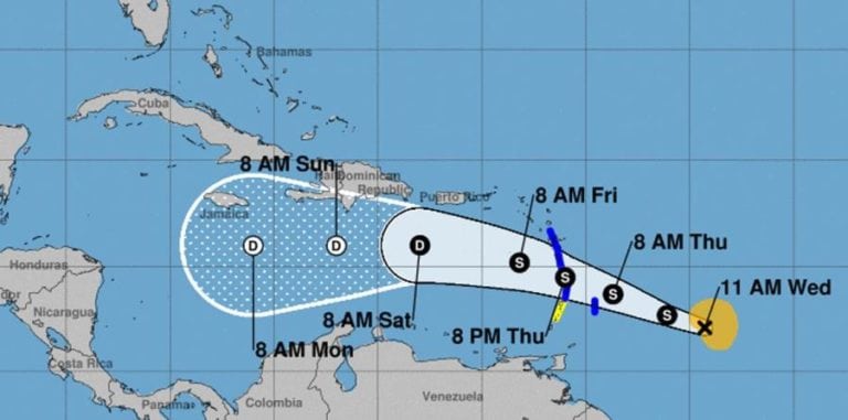 Se esperan fuertes lluvias por tormenta tropical Kirk