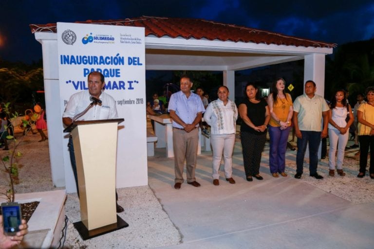 Entregan un nuevo parque en Villamar