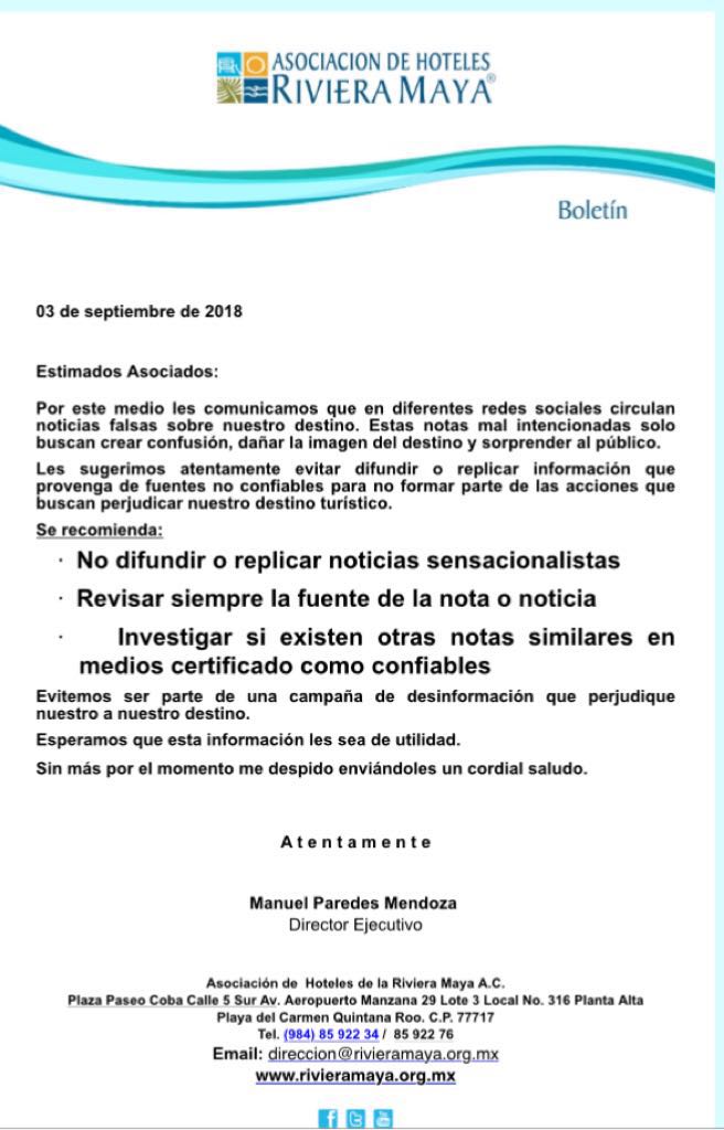 Pleito entre socios deriva en Fake News contra hotel