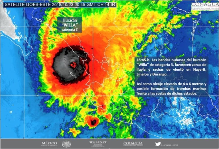 Suspenderán actividades turísticas ante la llegada del huracán Willa