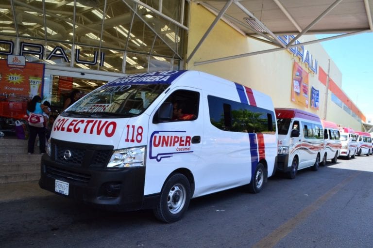 Transporte público exige aumento a las tarifas en Cozumel