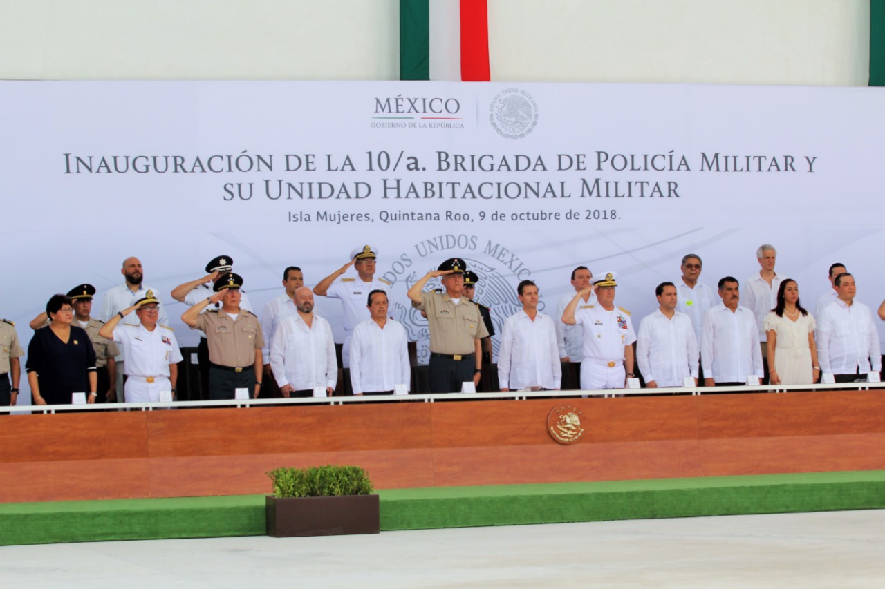 Inauguran en Quintana Roo la sede de la X Brigada de Policía Militar