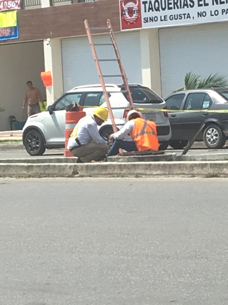 Parte de Playa queda sin luz, al cortar empresa línea de CFE por error