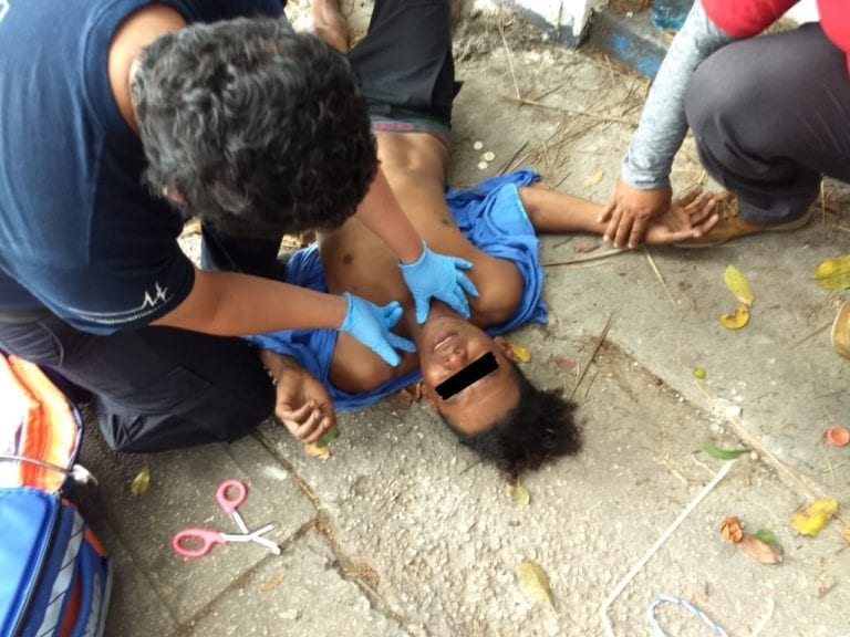 Show Migrante: Hondureño intenta ahorcarse frente a turistas en Playa