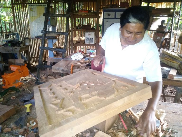 Juan Cimá, un escultor de la cultura maya